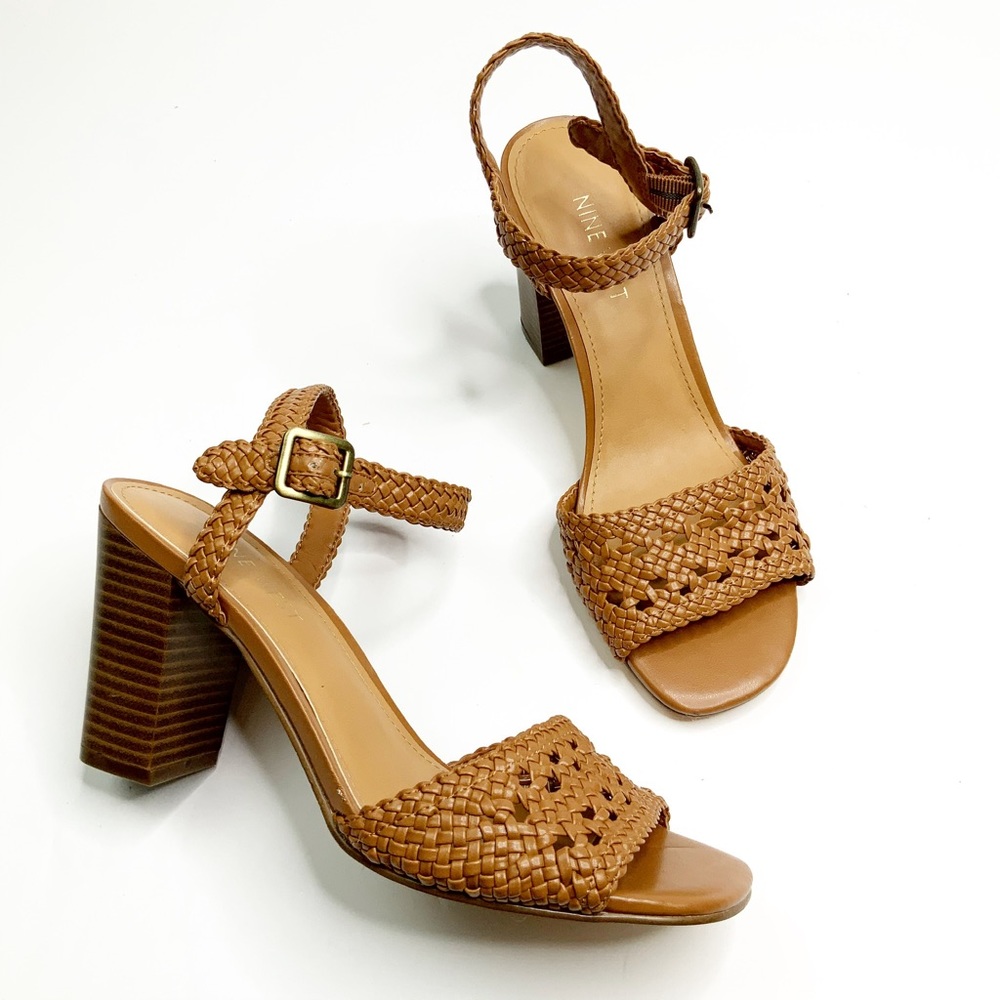 Nine West Gwenny Block Block Heel Sandals 7M